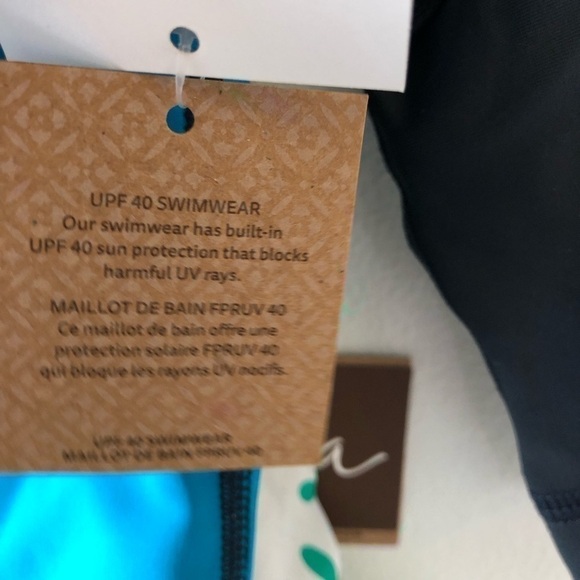 Tea Baby Blue Green Swim Shirt and Shorts Set 3 - 6 M - Picture 9 of 10